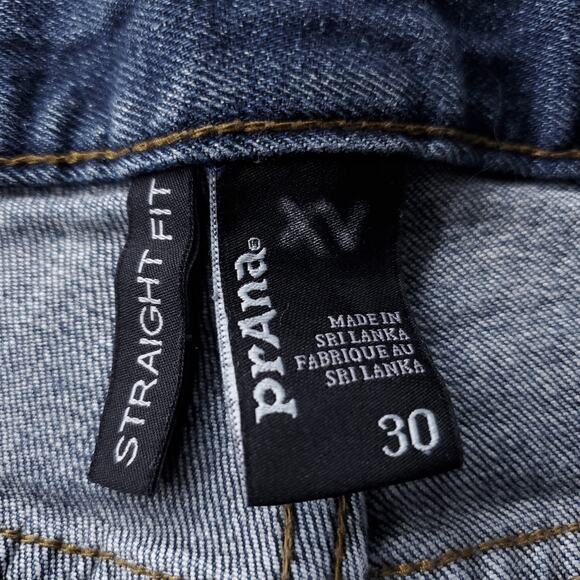 PrAna BReatHe Jeans Mens 30 Dark Blue Slim Straight Fit Sustainable Smart Casual - Picture 3 of 13